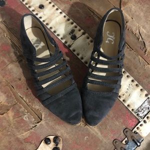 JGoods Grey Suede Ankle Boots